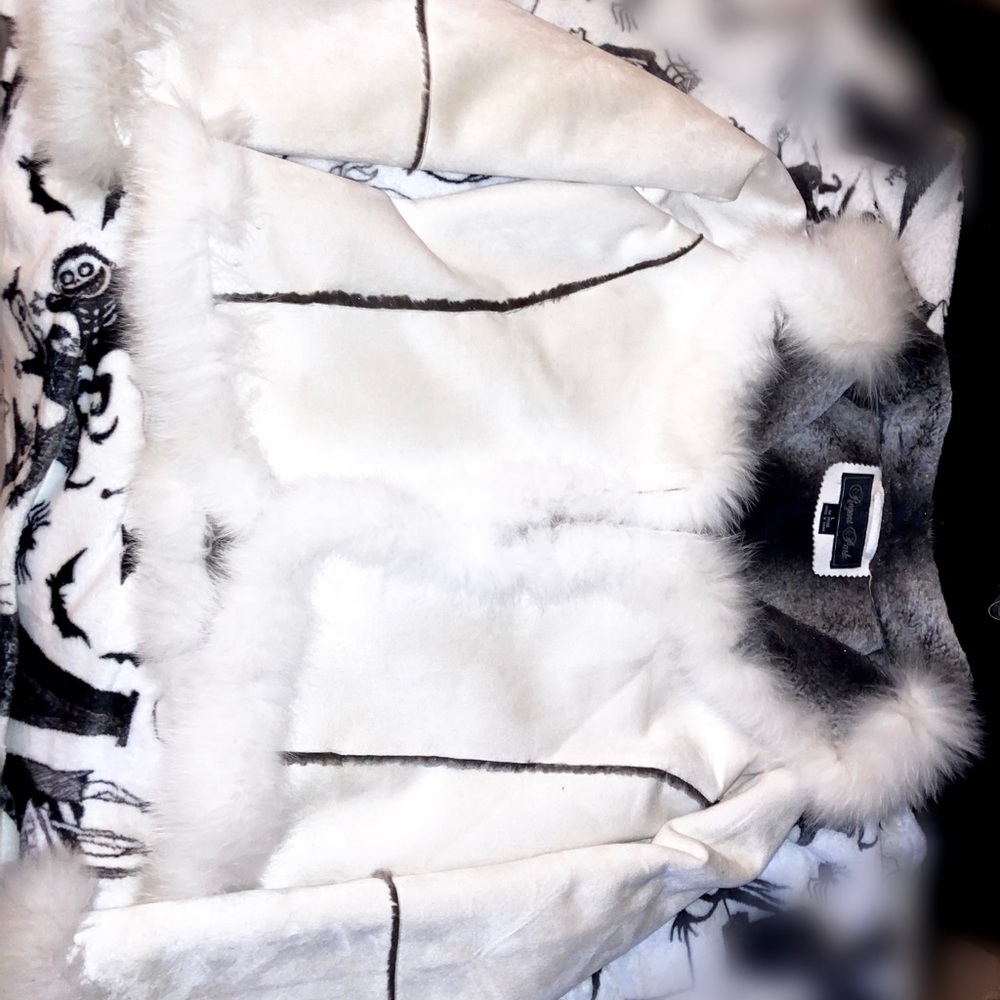 Fur trim coat